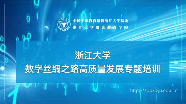 数字丝绸之路高质量发展专题培训班